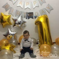 Gold Star for 1st year baby birthday