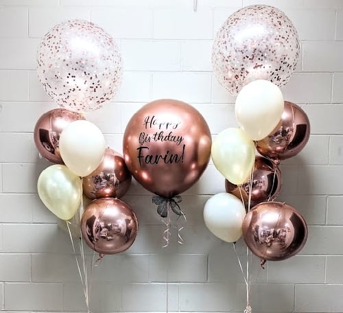 Balloons Vancouver Dynamic Rose Gold Custom Print Set