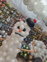 Winter Balloons Snowman