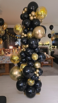[10FT] Sophisticated Glam Gatsby Grand Confetti Garland Column 