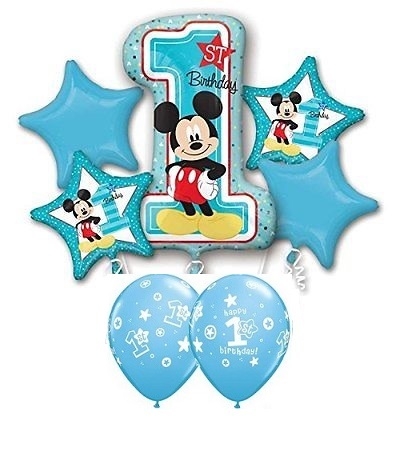 1st Birthday Mickey Mouse Balloon Bouquet Balloons Vancouver Jc