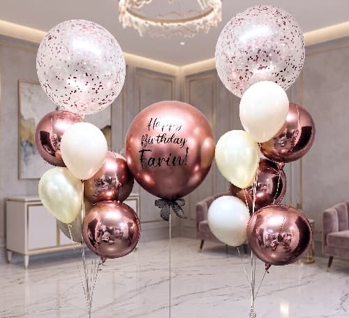Balloons Vancouver Dynamic Rose Gold Custom Print Set