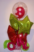 Balloon Bouquet Cherry Polka Dots