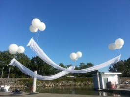 UBC Boathouse Richmond Balloon wedding display