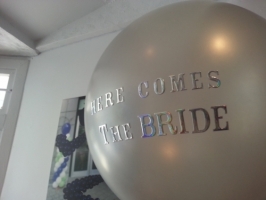 Chic custom printed wedding balloon