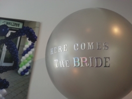 Chic custom printed wedding balloon