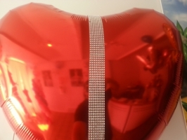 Balloon with beads