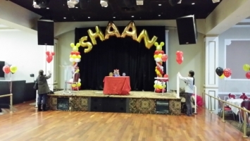 Fraserview Hall Balloons Letter Arch