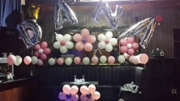 Balloon Decor Banner Balloon Flowers