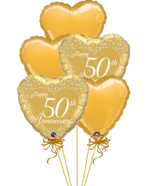 50th Anniversary Balloon Bouquets