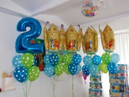 Castle Polka dots balloons