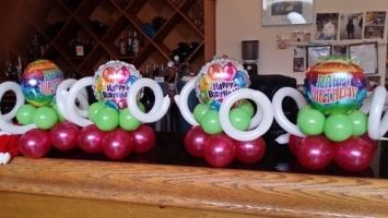 Helium Free Balloon Centerpieces