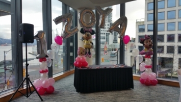 table cake decoration- Balloon Studio Vancouver 