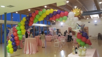 Rainbow Balloon Arch 