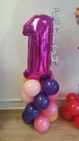 1st Birthday Balloon Stand Up 
