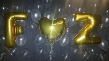 Engagement Party Balloon Wall Display