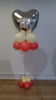 Custom Mylar Heart Wedding