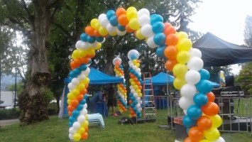 Multicolor Balloons Arch 