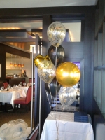 Wedding Golden Confetti Balloon Bouquet
