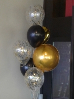 Wedding Golden Confetti Balloon Bouquet