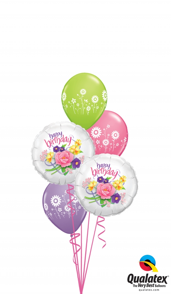 Birthday Flowers Bouquet balloons vancouver JC Balloon Studio