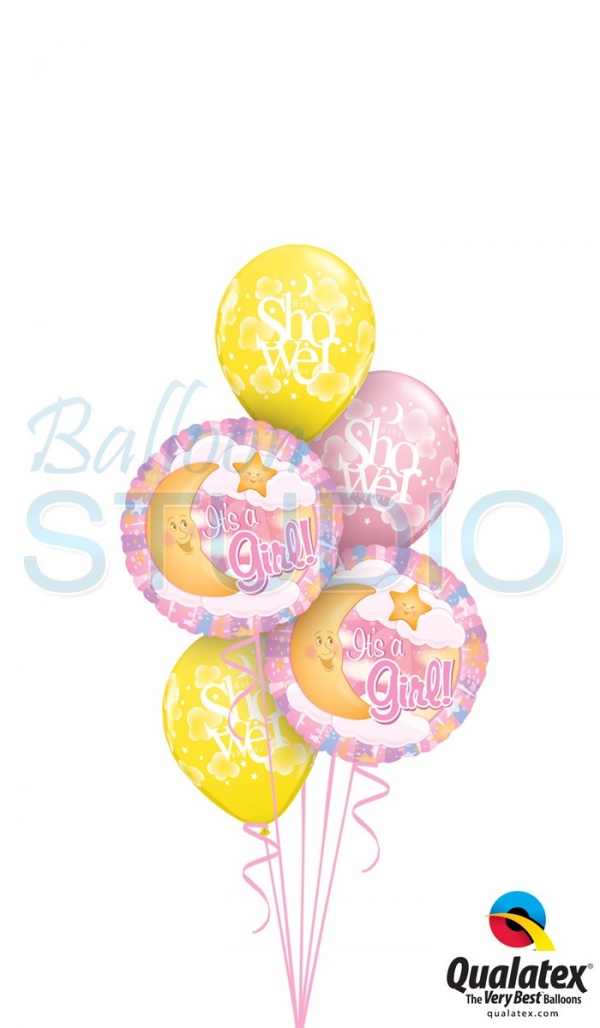 Baby Shower Girl Bouquet 3 Balloons Vancouver Jc Balloon Studio