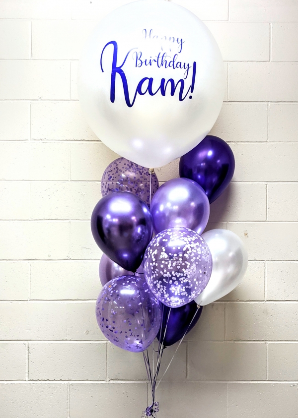 36 Inch Latex Custom Print Pick Your Colour Balloon Bouquet