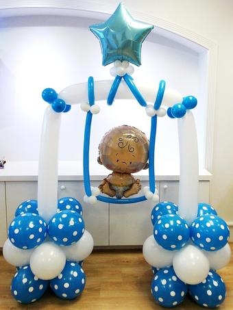 Cute Baby Swing 4 Balloons Vancouver Jc Balloon Studio